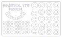 KV Models 14620 Bristol 175 Britannia (RODEN #312,#323,#326) + маски на диски и колеса RODEN 1/144