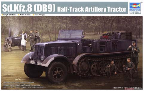 Trumpeter 09538 Sd.Kfz.8 (DB9) Half-Track Artillery Tractor 1/35