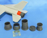Metallic Details MDR4860 Lockheed-Martin F-16C Jet nozzle for engine F100-PW (designed to be used with Tamiya kits) 1/48