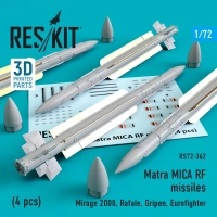 Reskit RS72-362 Matra MICA RF missiles (4 pcs.) 1/72