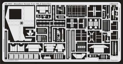 Eduard 36007 Humber Scout Car Mk.I interior BRO