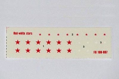 Foxbot Decals FB100-007 Soviet Red-White Stars 1/100