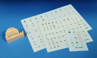 Barracuda Studios BC32365 Messerschmitt Bf-109G Cockpit Stencils, Placards with Instrument Panel 1/32