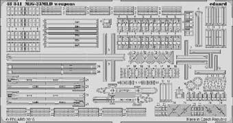 Eduard 48841 1/48 Фототравление для MiG-23MLD weapons (вооружение)