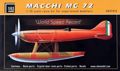 Sbs Model 7015 Macchi MC.72 'World Speed Record' (resin kit) 1/72