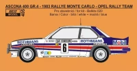 Reji Model JM405 Opel Ascona 400 Gr.B Rallye Monte Carlo 1983 1/24