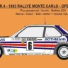 Reji Model JM405 Opel Ascona 400 Gr.B Rallye Monte Carlo 1983 1/24