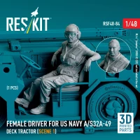 Reskit F48084 Female driver US NAVY A/S32A-49 Deck Tractor 1/48