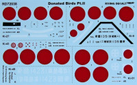RISING DECALS RIDE72038 1/72 Donated Birds II 'Aikoku' (6x camo schemes)