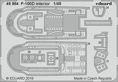 Eduard 49984 SET F-100D interior (TRUMP)
