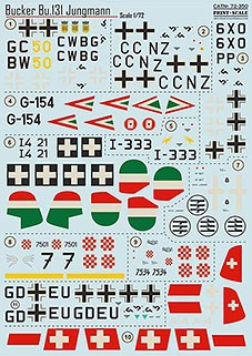 Print Scale 72-350 Bucker Bu.131 Jungmann (wet decals) 1/72