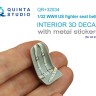 Quinta studio QR+32034 Комплект ремней для истребителя США, ВМВ (с металлическими пряжками) (для всех моделей) 1/32