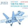Quinta Studio QDS-48284 F/A-18A++ (Hasegawa) (Малая версия) 3D Декаль интерьера кабины 1/48