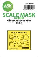 Art Scale 200-M72065 Gloster Meteor F.8 canopy frame paint masks (outside only) 1/72