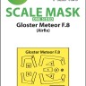 Art Scale 200-M72065 Gloster Meteor F.8 canopy frame paint masks (outside only) 1/72