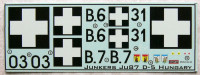 Kora Model DEC7254 Junkers Ju 87 D-5 (Hungarian A.F.) декали декали 1/72