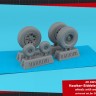 Armory ARAW32405 BAe Harrier GR.7/GR.9/ McDonnell-Douglas AV-8B Harrier wheels with weighted tyres, 1/32