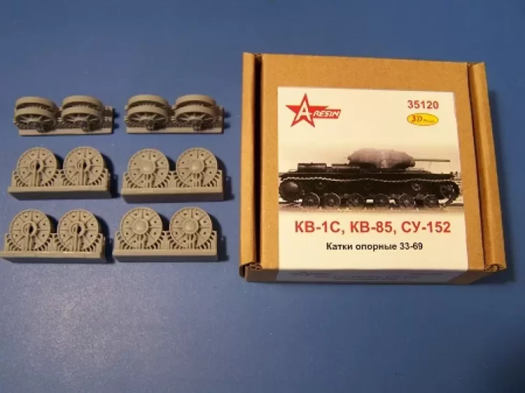 A-resin 35120 КВ-1С, КВ-85, СУ-152 катки опорные (33-69) 1/35