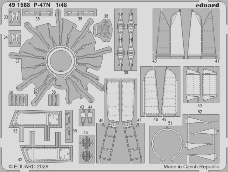 Eduard 491568 SET P-47N (MINA) 1/48