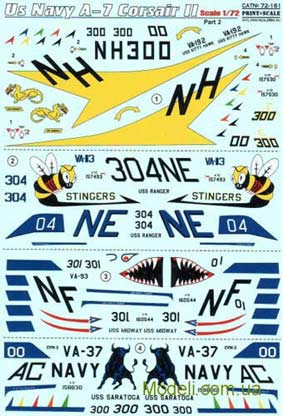 Print Scale 72-161 A-7 Corsair II Part-2 1/72