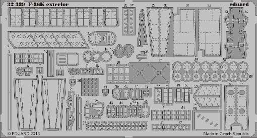 Eduard 32389 F-86K exterior 1/32