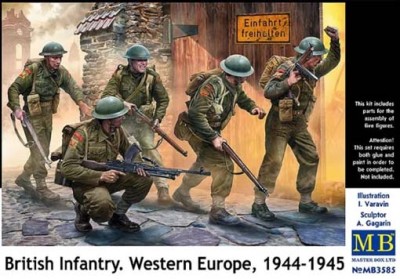 Master Box 03585 Британская пехота, Западная Европа, 1944-1945 гг. 1/35