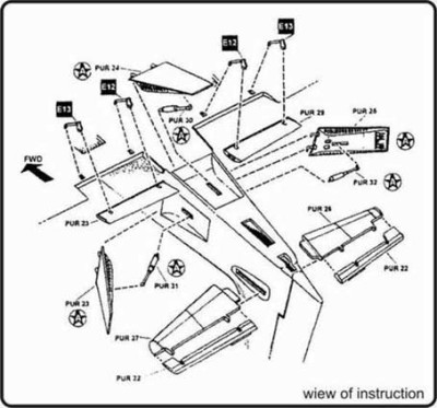 CMK 7049 A-1H Skyraider - exterior set for HAS 1/72
