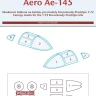 Peewit M72342 Canopy mask Aero Ae-145 (KP) 1/72