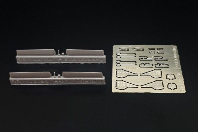 Brengun BRL144194 P-51D Mustang resin&PE set (PLATZ/EDU/BEGO) 1/144