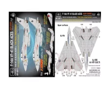 HAD DW48011 Decal F-14A VF-41 Black Aces (dry-water) 1/48
