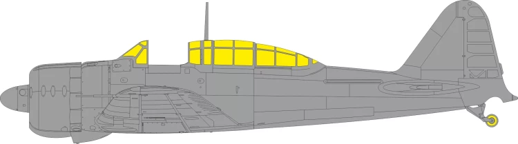 Eduard EX1112 Mask A6M2-K TFace (EDU) 1/48