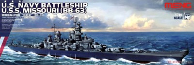 Meng Model PS-004 US Navy Battleship Missouri (BB-63) 1/700