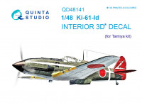 Quinta studio QD48141 Ki-61-Id (Tamiya) 3D Декаль интерьера кабины 1/48