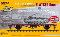 Sabre model 35A03-SVP German Railway FLATBED Ommr (2 in 1) Super value pack (1+1) - Double kits and Double 1/35