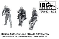 IBG Models U7232 Italian Autocannone 3Ro da 90/53 crew (3 fig) 1/72