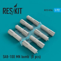 Reskit RS72-0154 SAB-100 MN bomb (8 pcs.) 1/72