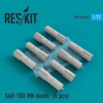 Reskit RS72-0154 SAB-100 MN bomb (8 pcs.) 1/72
