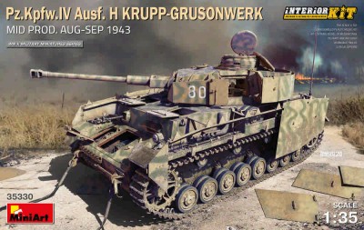 Miniart 35330 PzKpfwIV AusfH Krupp-Grusonwerk w/ IntKit 1/35