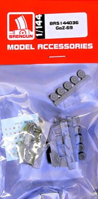 Brengun BRS144036 GaZ-69 2-in1 (resin kit &amp; PE &amp; decals) 1/144