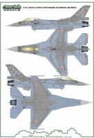 Model Maker Decals MD48138 Lockheed-Martin F-16C RAVEN 100TH Anniversary of Polish Air Force 1/48