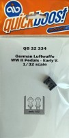 Quickboost QB32334 German Luftwaffe WWII pedals - early 1/32