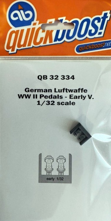 Quickboost QB32334 German Luftwaffe WWII pedals - early 1/32