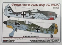 AML AMLC144025 Decals German Aces in Fw 190A's - Part II 1/144