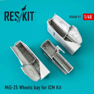 Reskit RSU48-0091 MiG-25 ниши шасси (ICM) 1/48