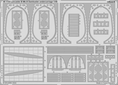 Eduard 481133 SET Lancaster B Mk.III Dambuster undercarr. (HKM) 1/48
