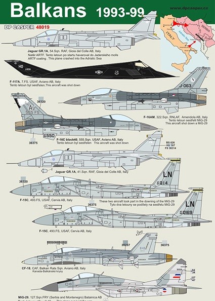 DP Casper DPC48019 Balkans 1993-99 1/48