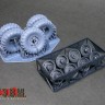 ЭВМ RS35166 ГАЗ-66 колеса с шиной К-58 на штампованном диске с запорным кольцом Звезда 1/35
