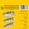 CMK SP4511 HP.52 Hampden B.Mk.I Wing Bomb Ordn.Set 1/48