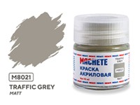 Machete M8021 Краска акриловая Traffic grey (Темно-серый, матовый) 10 мл.