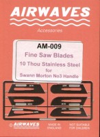 Airwaves AEM009 Fine razor saw blade Set No.2. No Scale